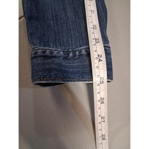 Gap Stretch Womens Denim Jacket Size L Blue Cotton Blend Casual Classic Style - Picture 7 of 7